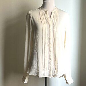 Express Creme Button Down Blouse